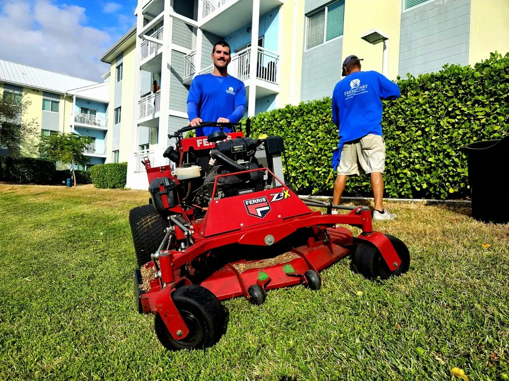 Custom residential landscaping for beautiful yards in West Palm Beach, FL by Fresh Start Maintenance