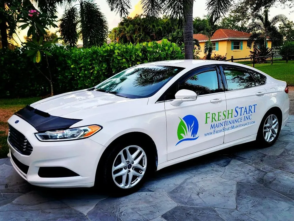 Custom landscape installation with custom design across West Palm Beach, FL - Fresh Start Maintenance