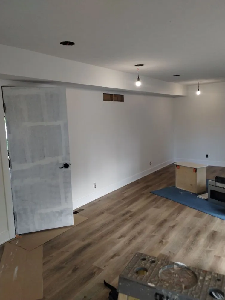 Custom landscape installation with custom design in Lincoln, NE by Fresh Start Painting