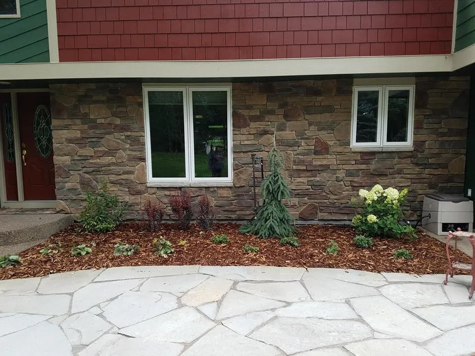 Custom landscape installation in Blaine, MN - Fresh Vision Landscape