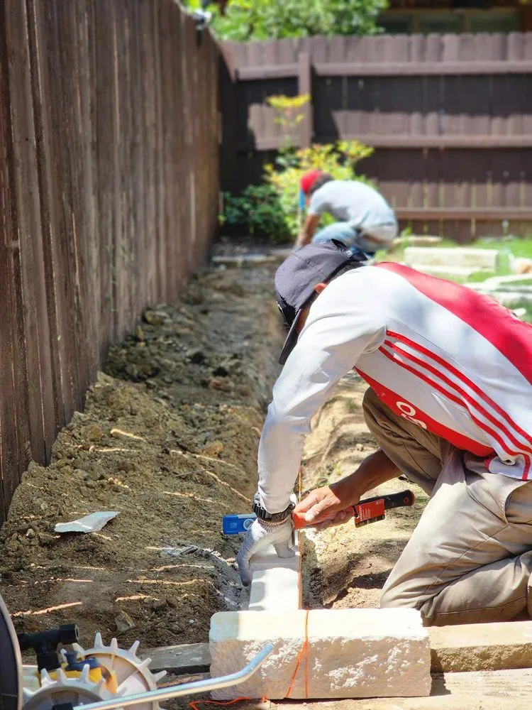 Custom landscape installation in Austin, TX by Fresh Yard Landscaping