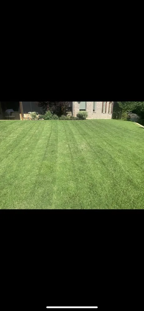 Custom garden landscaping in Flower Mound, TX by Freshblades Landscaping