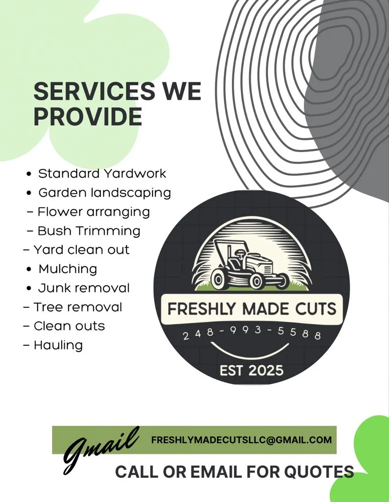 Local lawn mowing service experts serving Detroit, MI - Freshly Made Cuts