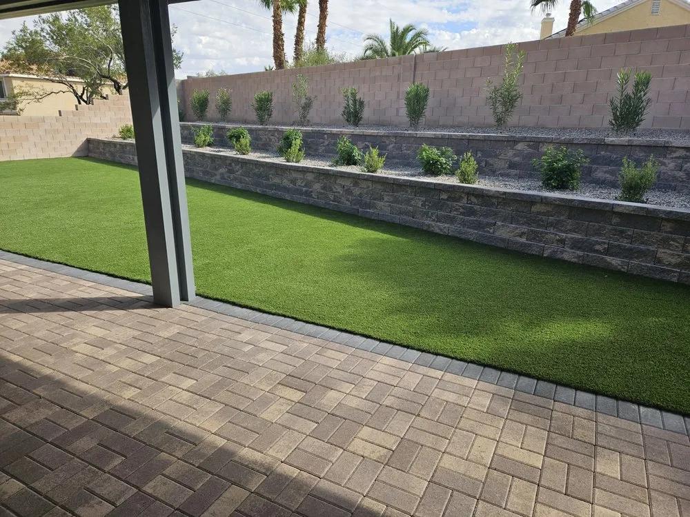 Custom lawn mowing service in Las Vegas, NV by FreshStart Landscaping