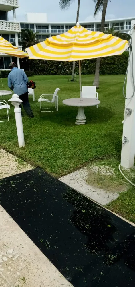 Affordable lawn mowing service in Delray Beach, FL by Fresnel’s Landscaping Services