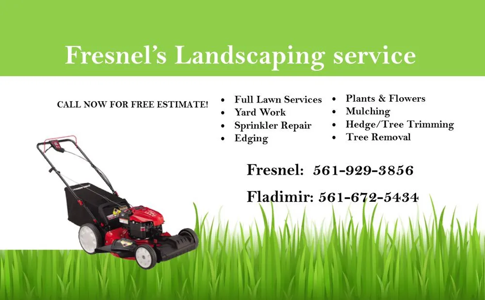 Local garden landscaping in Delray Beach, FL by Fresnel’s Landscaping Services