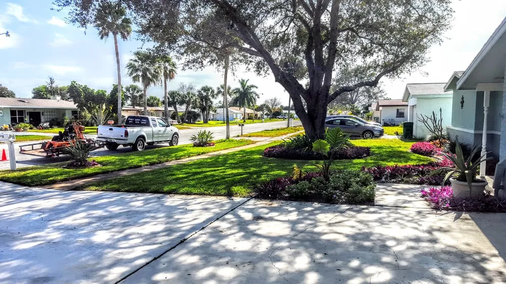 Local landscape installation for outdoor upgrades in Melbourne, FL by Freys Lawn Care service