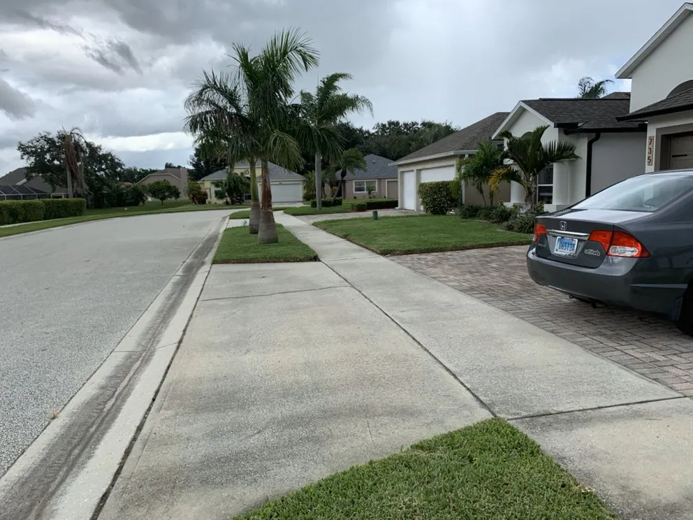 Local landscape design with custom design in Melbourne, FL by Freys Lawn Care service