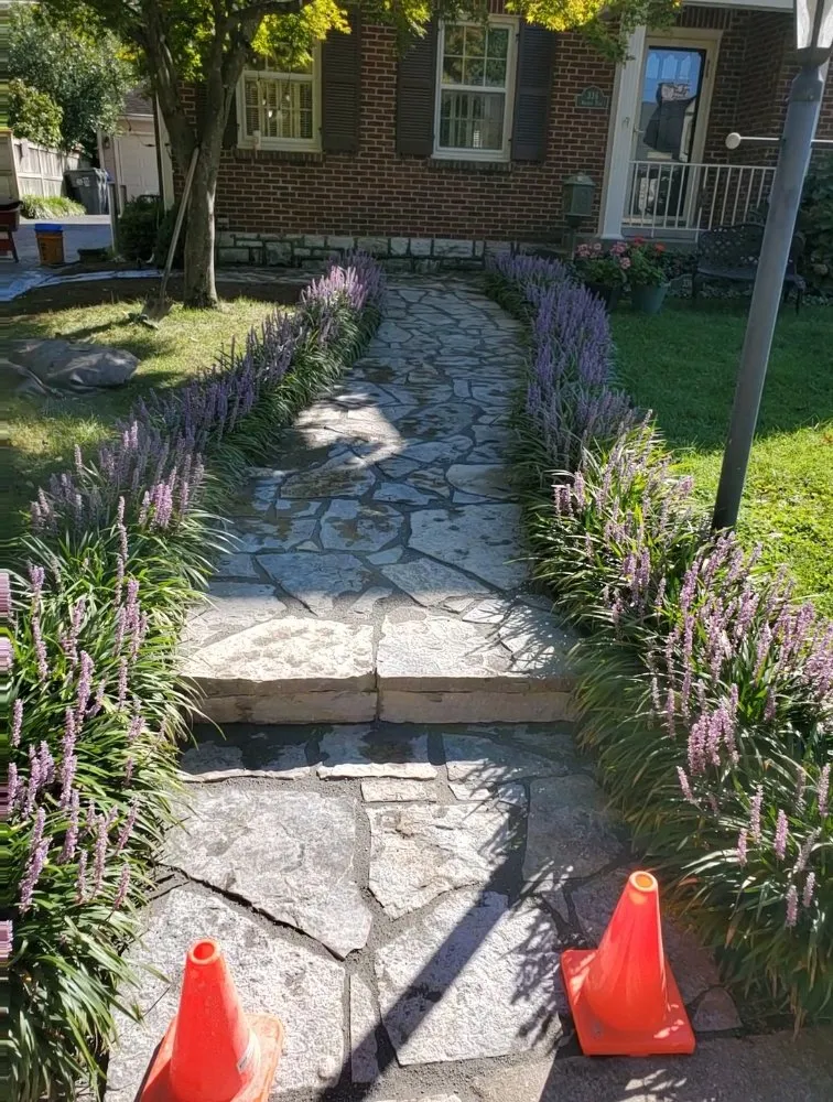 Professional lawn mowing service with custom design in Lexington, KY by Fricker's Landscaping