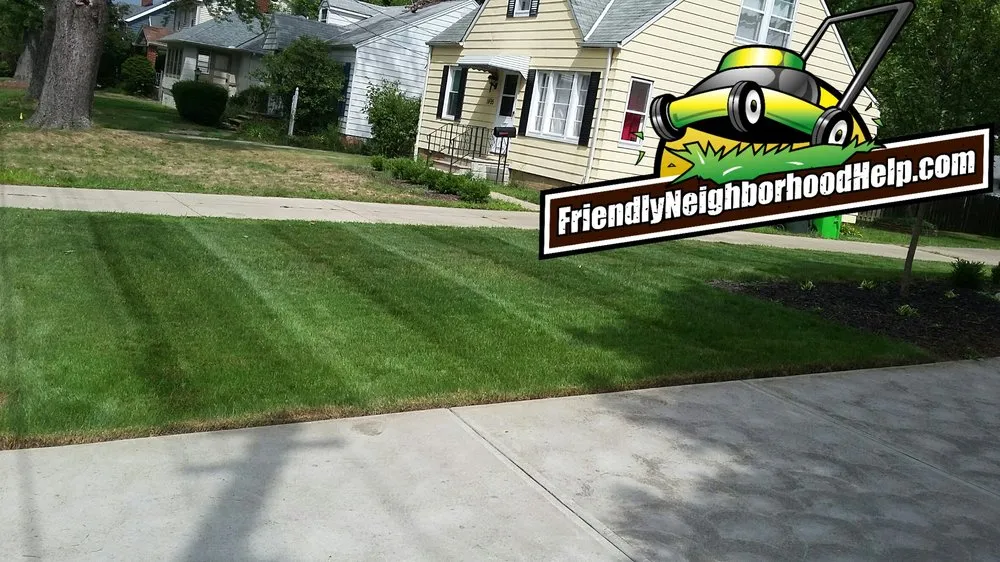 Trusted lawn mowing service in Eastlake, OH by Friendly Neighborhood Help