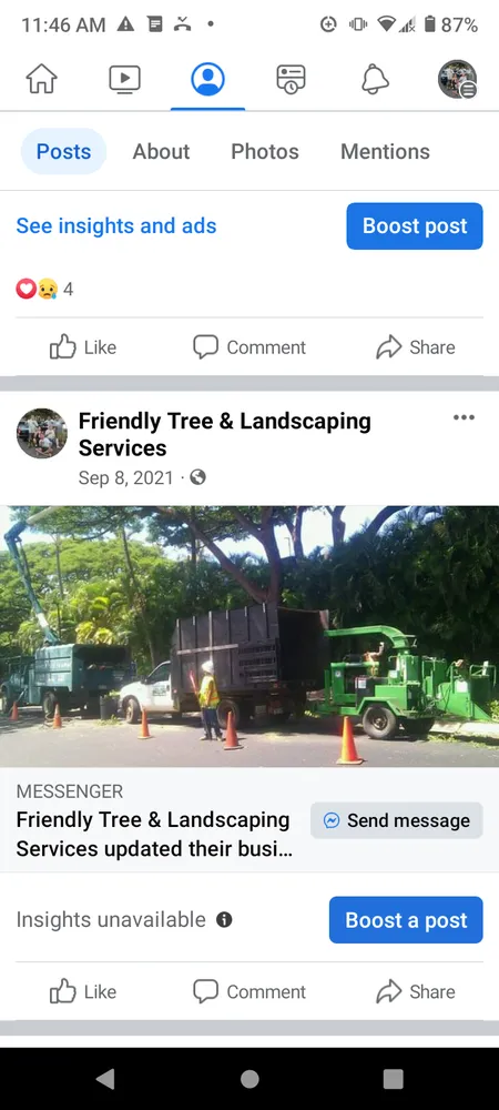 Affordable lawn mowing service in Makawao, HI by Friendly Tree & Landscaping Services