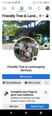 Friendly Tree & Landscaping Services Logo
