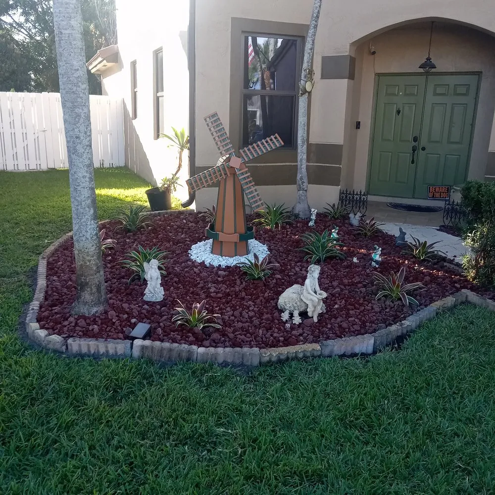 Custom landscape design in Miami, FL by Friends Lawn Service