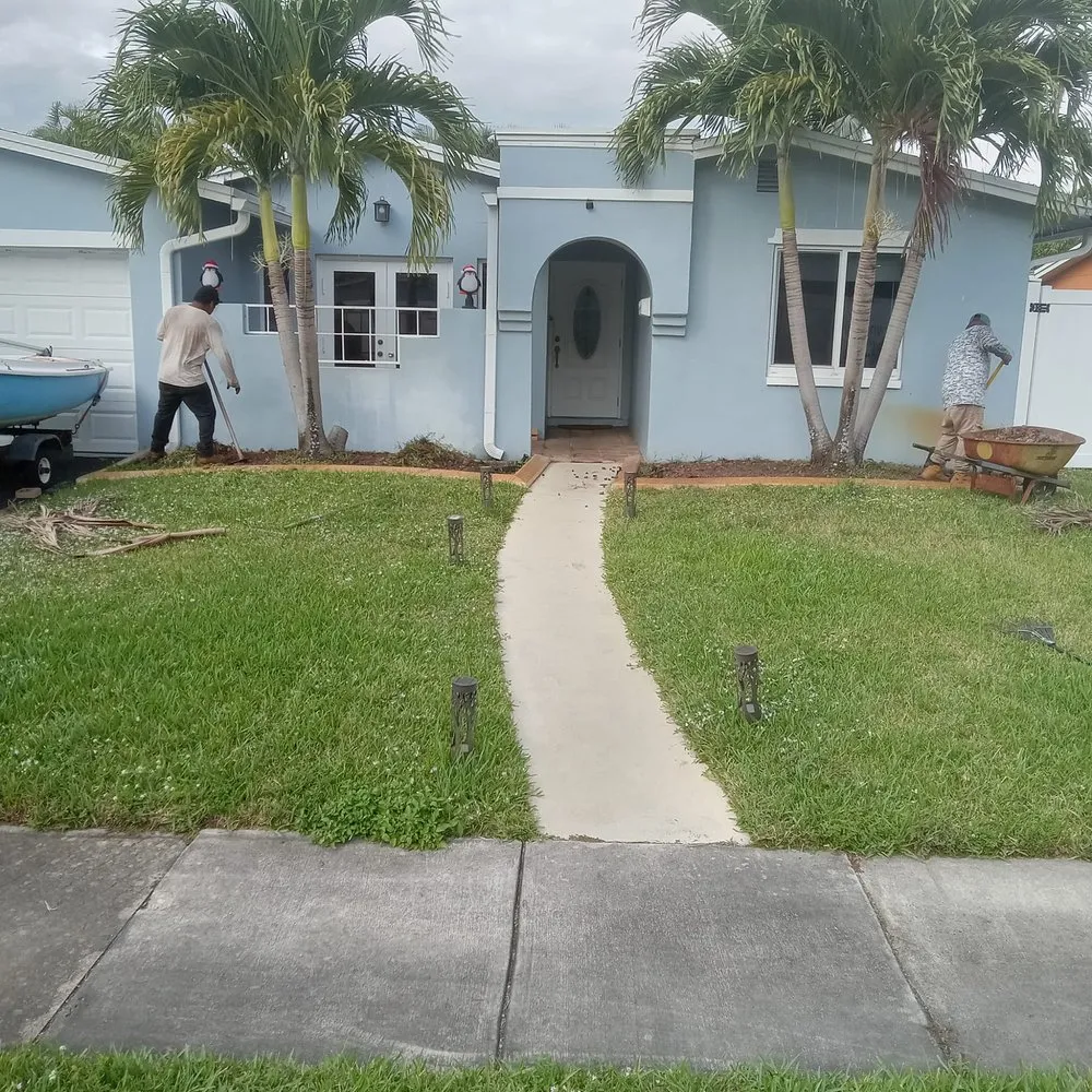 Local outdoor landscaping with custom design across Miami, FL - Friends Lawn Service