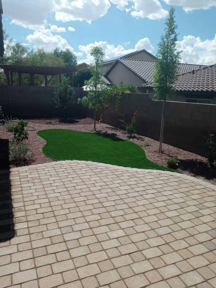 Expert garden landscaping with custom design in Rio Rancho, NM by From the Ground Up Landscape Construction & Design
