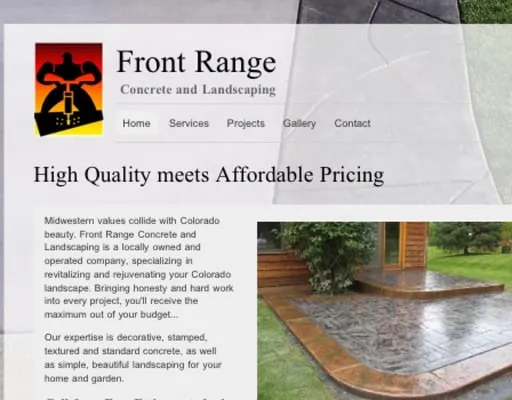 Front Range Concrete and Landscaping Logo