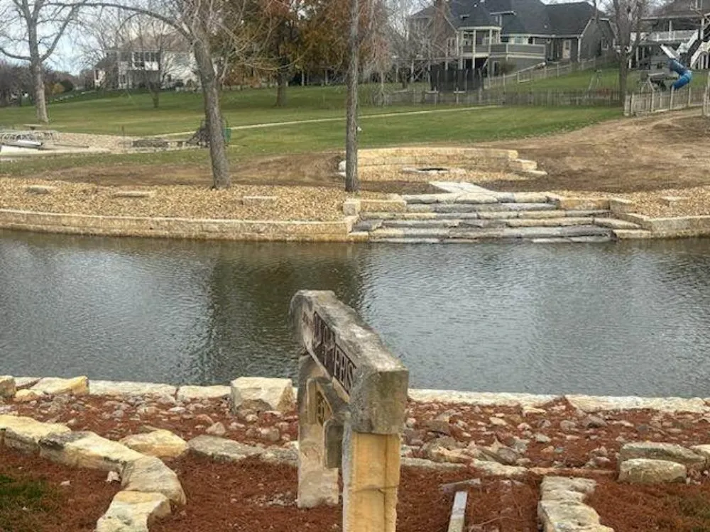 Local lawn care service in Alma, KS by Frontier Native Stone