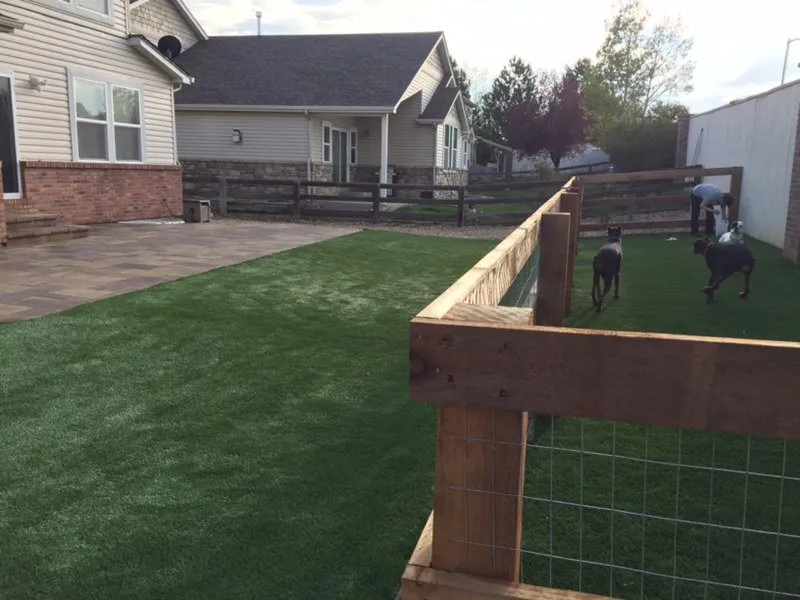 Professional lawn mowing service for homes in Henderson, CO by Frontier Turf