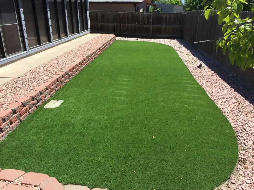 Custom landscape installation for outdoor upgrades in Henderson, CO by Frontier Turf