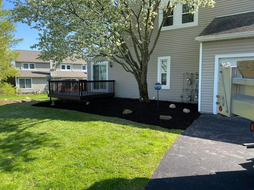 Local landscape installation in Austintown, OH by Frontline Lawn Care & Landscaping