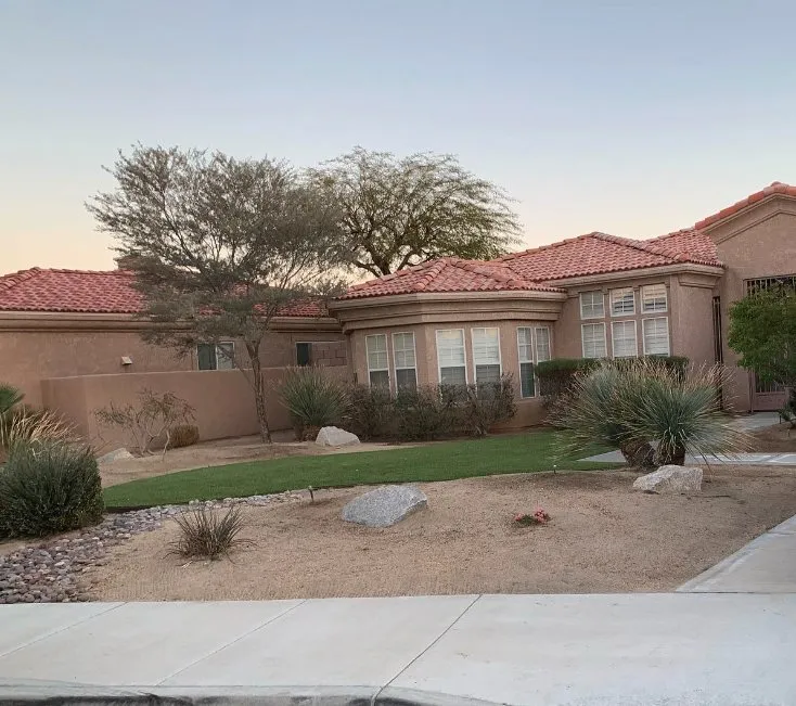 Custom outdoor landscaping for residential properties across Cathedral City, CA - Fuentes Landcure