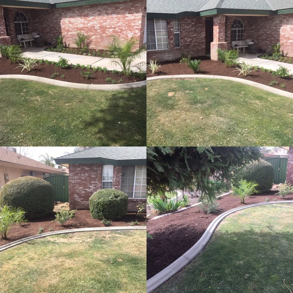 Custom residential landscaping in Bakersfield, CA by Fuentes Landscaping Garden