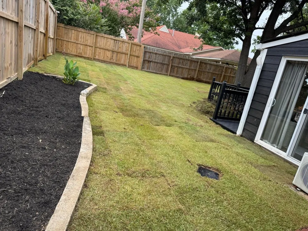 Affordable landscape installation in Memphis, TN by Fuentes Landscaping Service