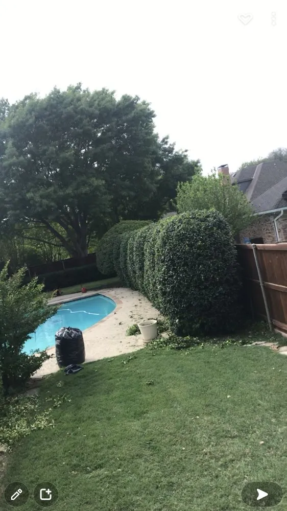 Custom landscape installation in Haltom City, TX - Fuentes Landscaping Tree Services