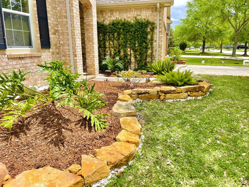 Local landscape design with custom design in League City, TX by Full Armor Landscapes