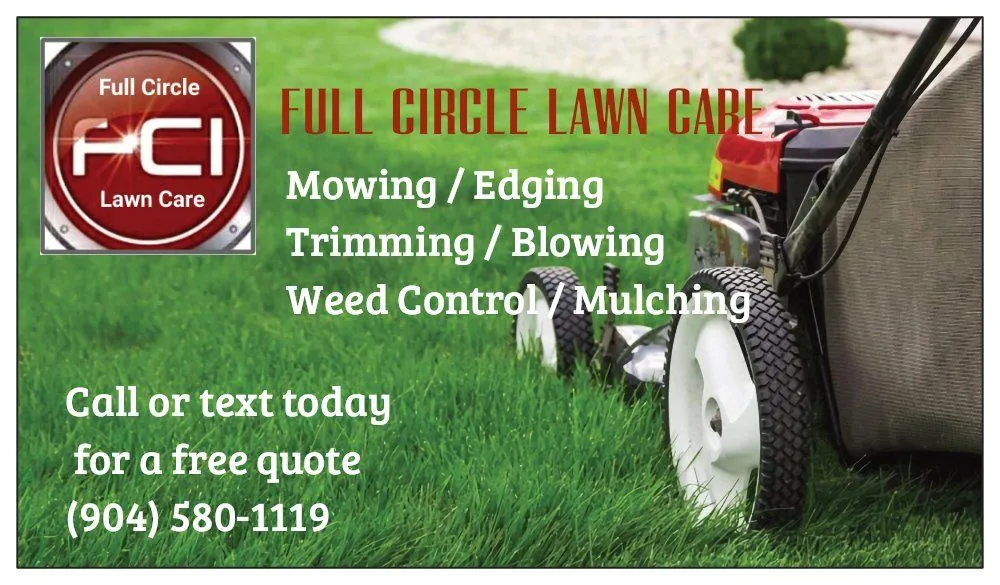 Affordable landscape design for homes in Jacksonville, FL by Full Circle Lawn Care