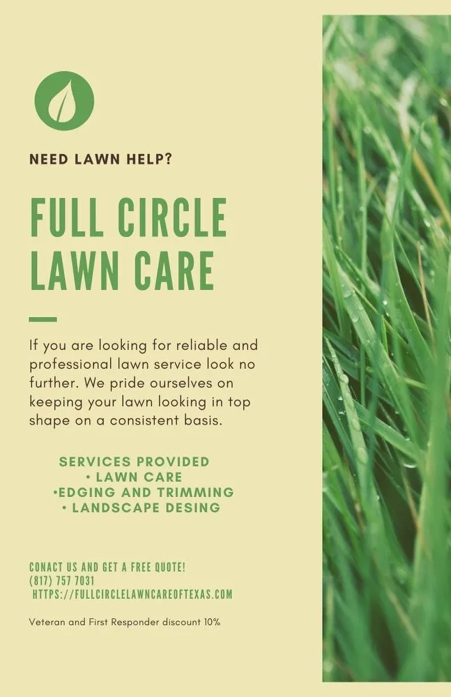 Custom yard maintenance experts serving Weatherford, TX - Full Circle Lawn Care of Texas