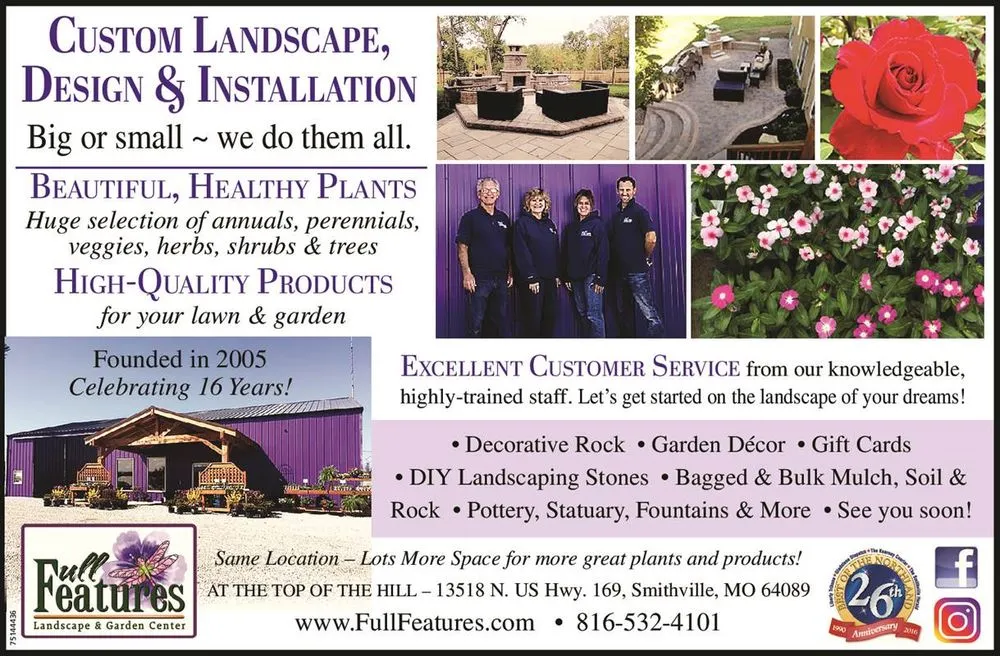 Trusted garden landscaping in Smithville, MO by Full Features Landscape & Garden Center