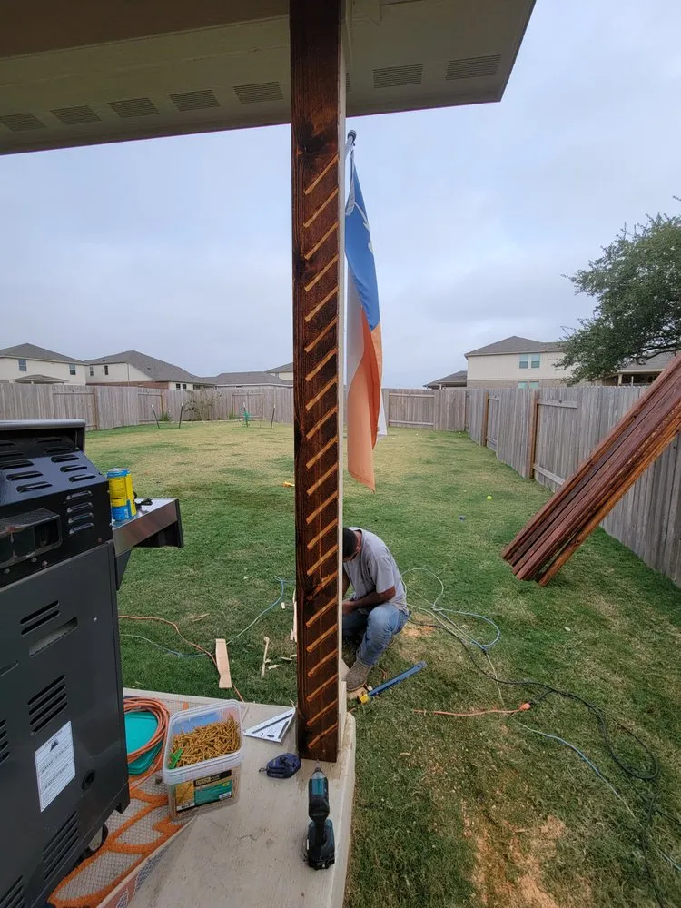 Custom garden landscaping in Round Rock, TX by Full Nelson Landscapes