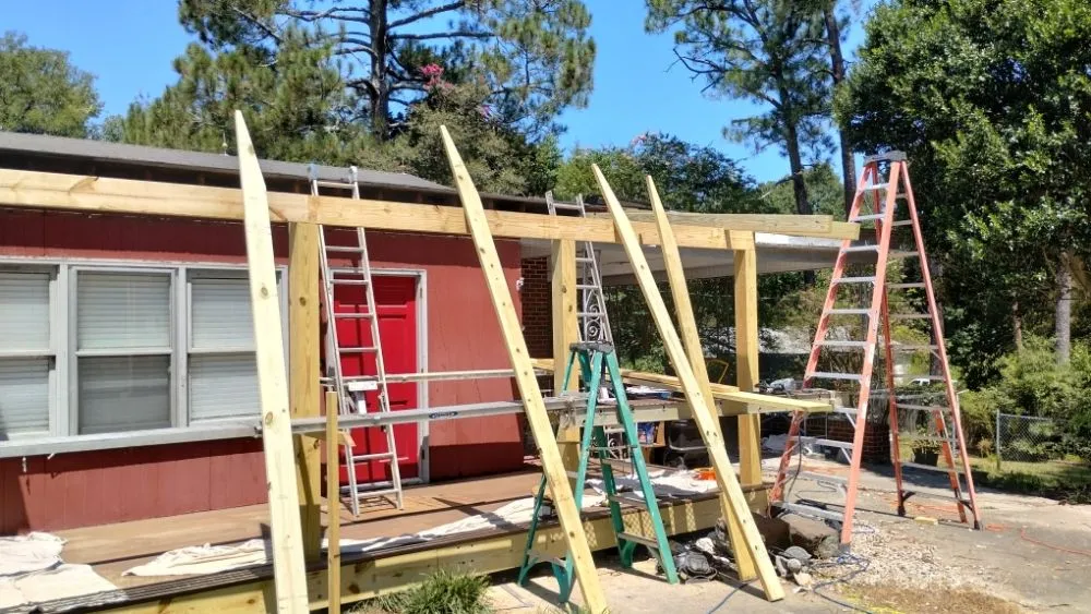 Custom yard maintenance for beautiful yards in Selma, NC by FullThrottle Remodel