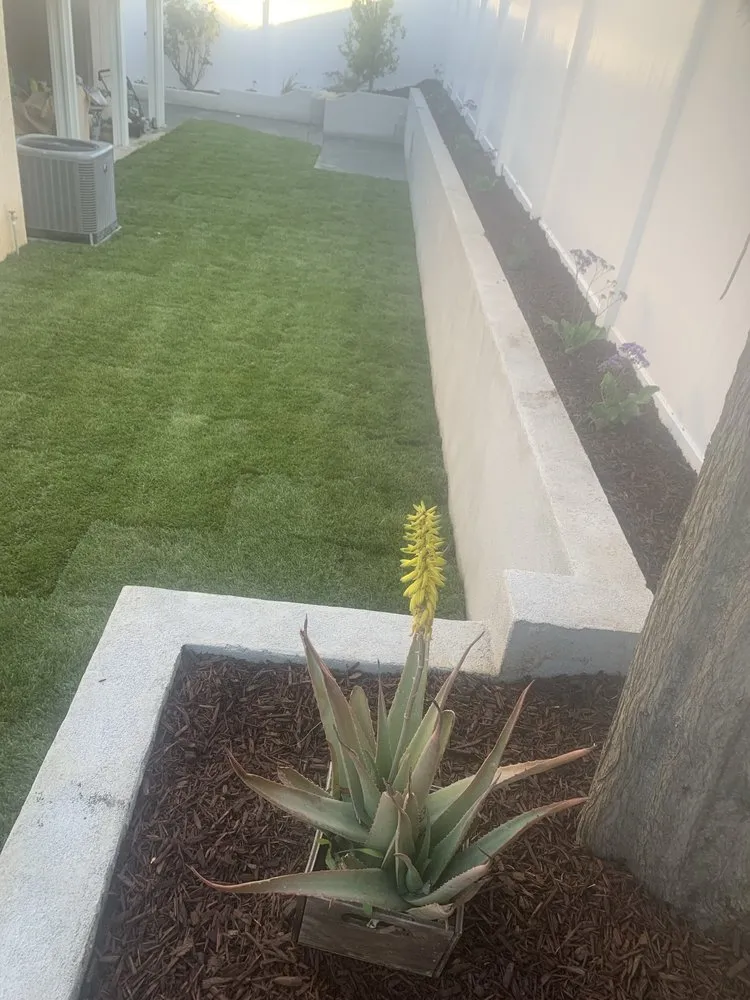 Professional lawn mowing service with custom design across Moreno Valley, CA - Funes Landscaping Services