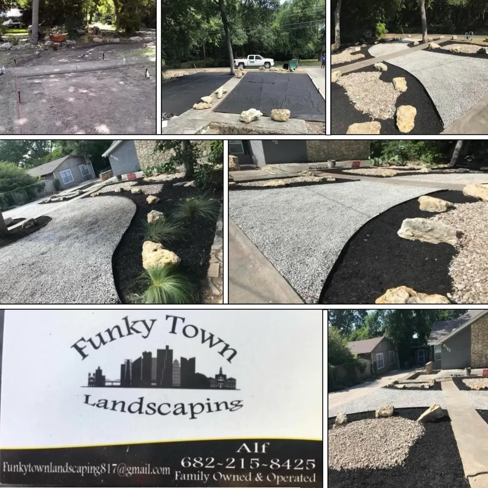 Expert garden landscaping near you in Lake Worth, TX by Funky Town Landscaping