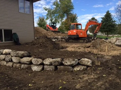 Affordable outdoor landscaping for homes in Hastings, MN by Furlong Excavating and Design