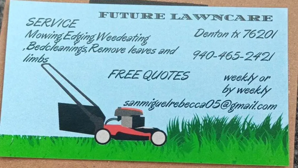 Top-rated yard maintenance for beautiful yards in Denton, TX by Future Lawncare