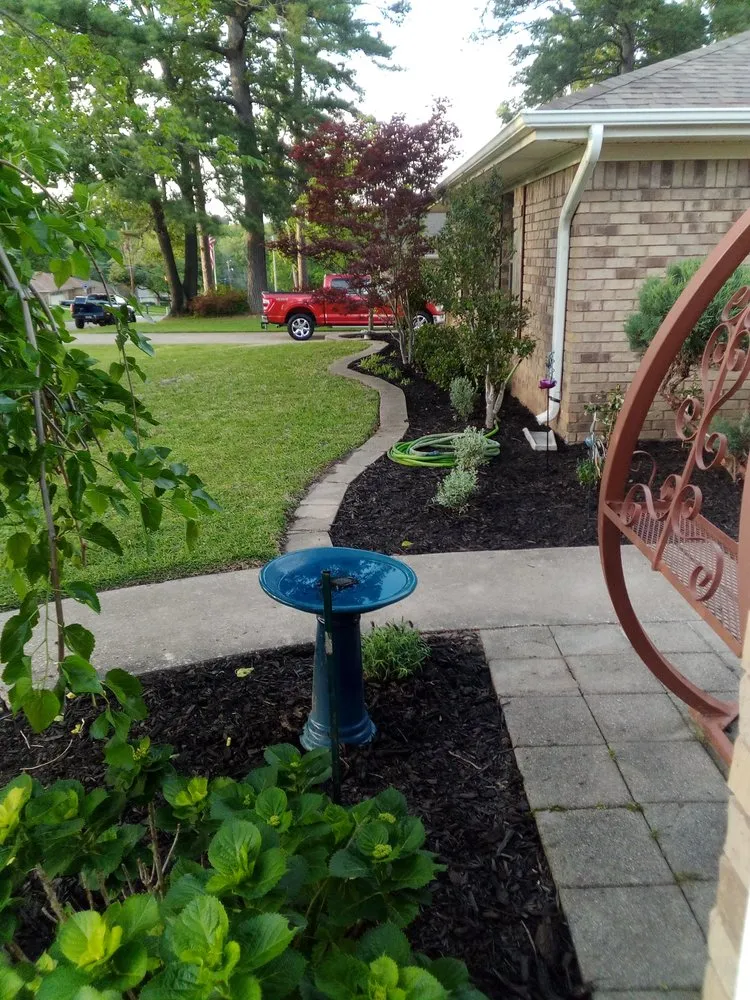 Custom residential landscaping for residential properties in Longview, TX by G & B Lawn Care And Landscaping
