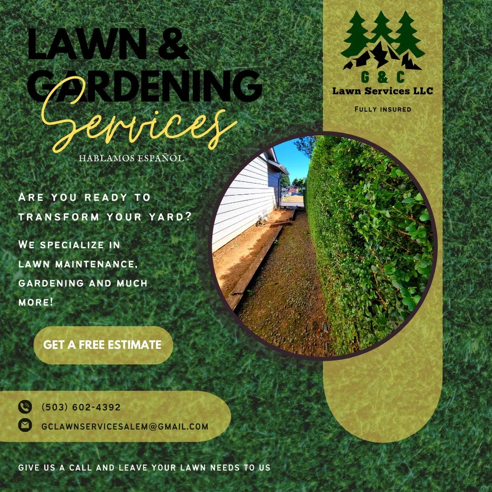 Top-rated outdoor landscaping for homes in Salem, OR by G & C Lawn Services