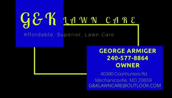 G & K Lawn Care Logo