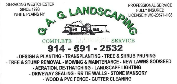 G A G Landscaping Logo