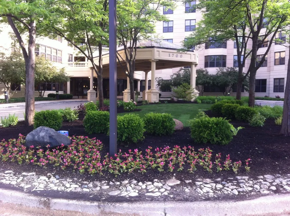 Custom garden landscaping in Downers Grove, IL by G Allen Moore Landscape