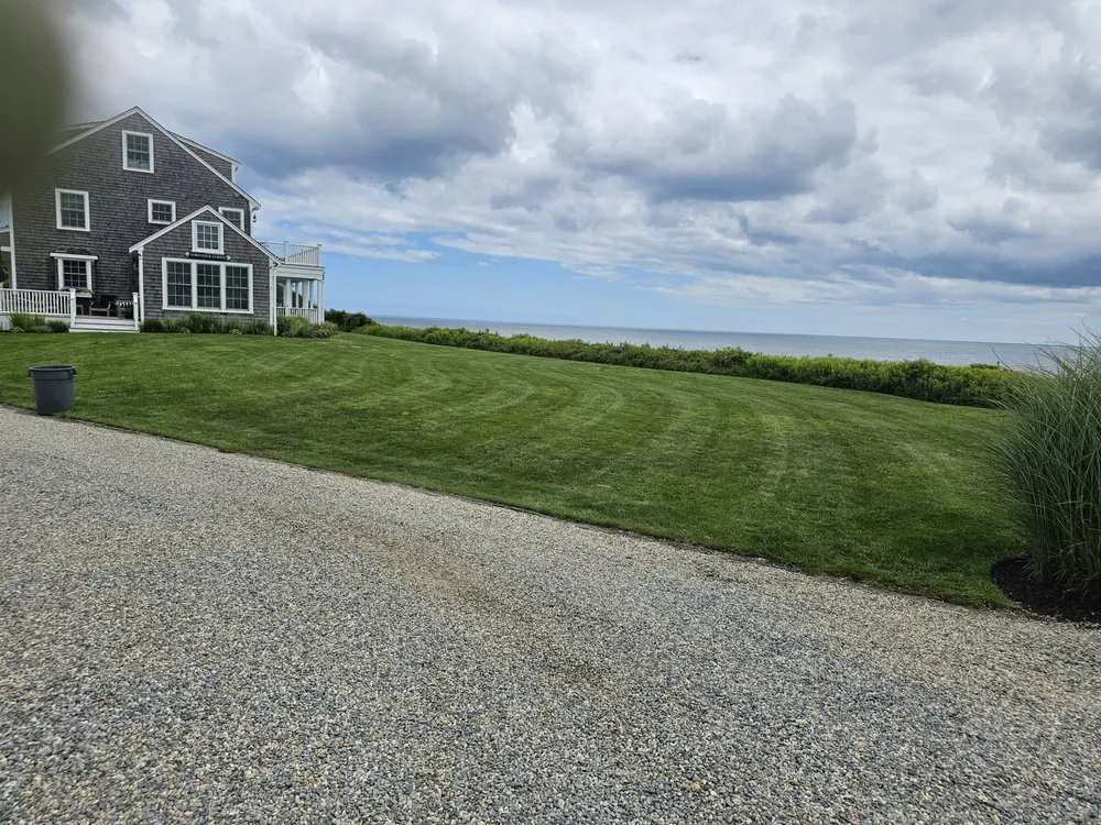 Professional landscape installation with custom design in Nantucket, MA by G and G landscaping