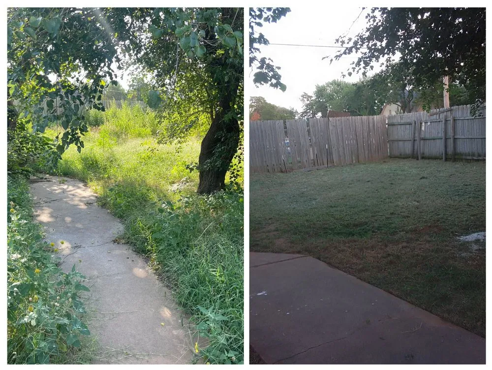 Custom garden landscaping near you across Clinton, OK - G and J Lawns and Trees