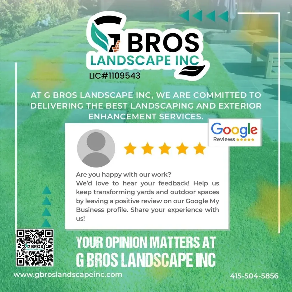 Custom outdoor landscaping experts serving San Rafael, CA - G Bros Landscape