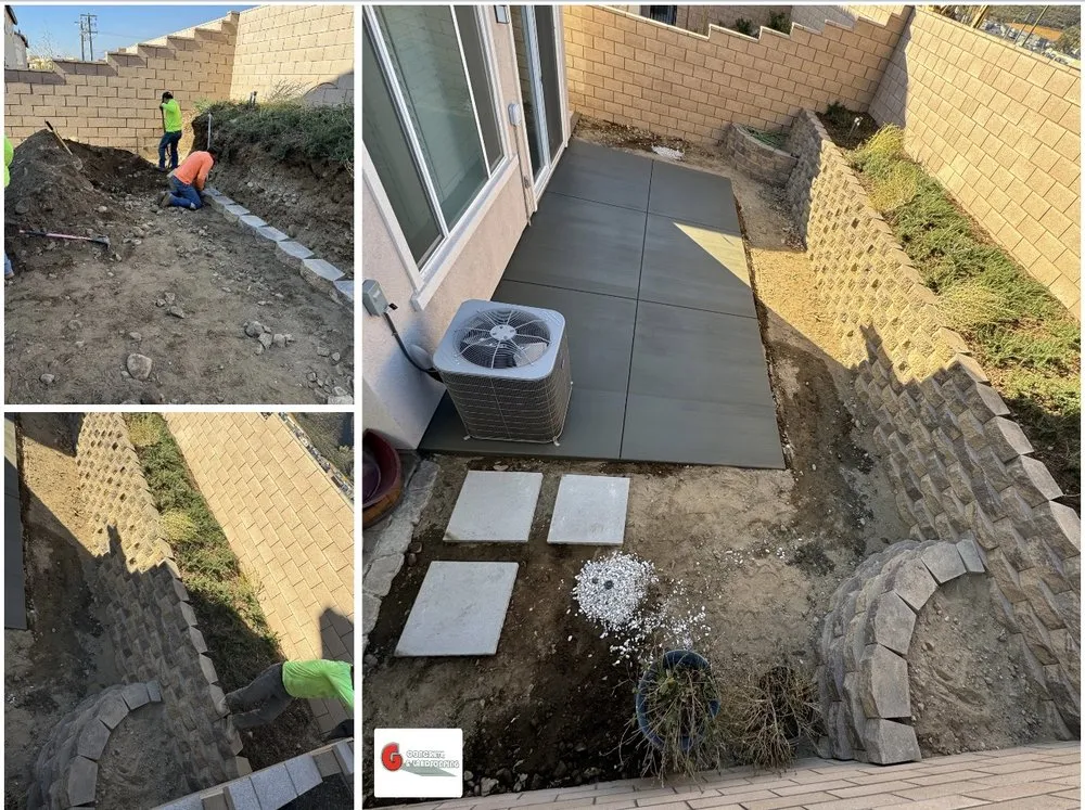 Professional landscape installation for outdoor upgrades in Victorville, CA by G concrete & landscaping