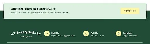 Professional outdoor landscaping near you in Joppatowne, MD by G T Lawn and Haul