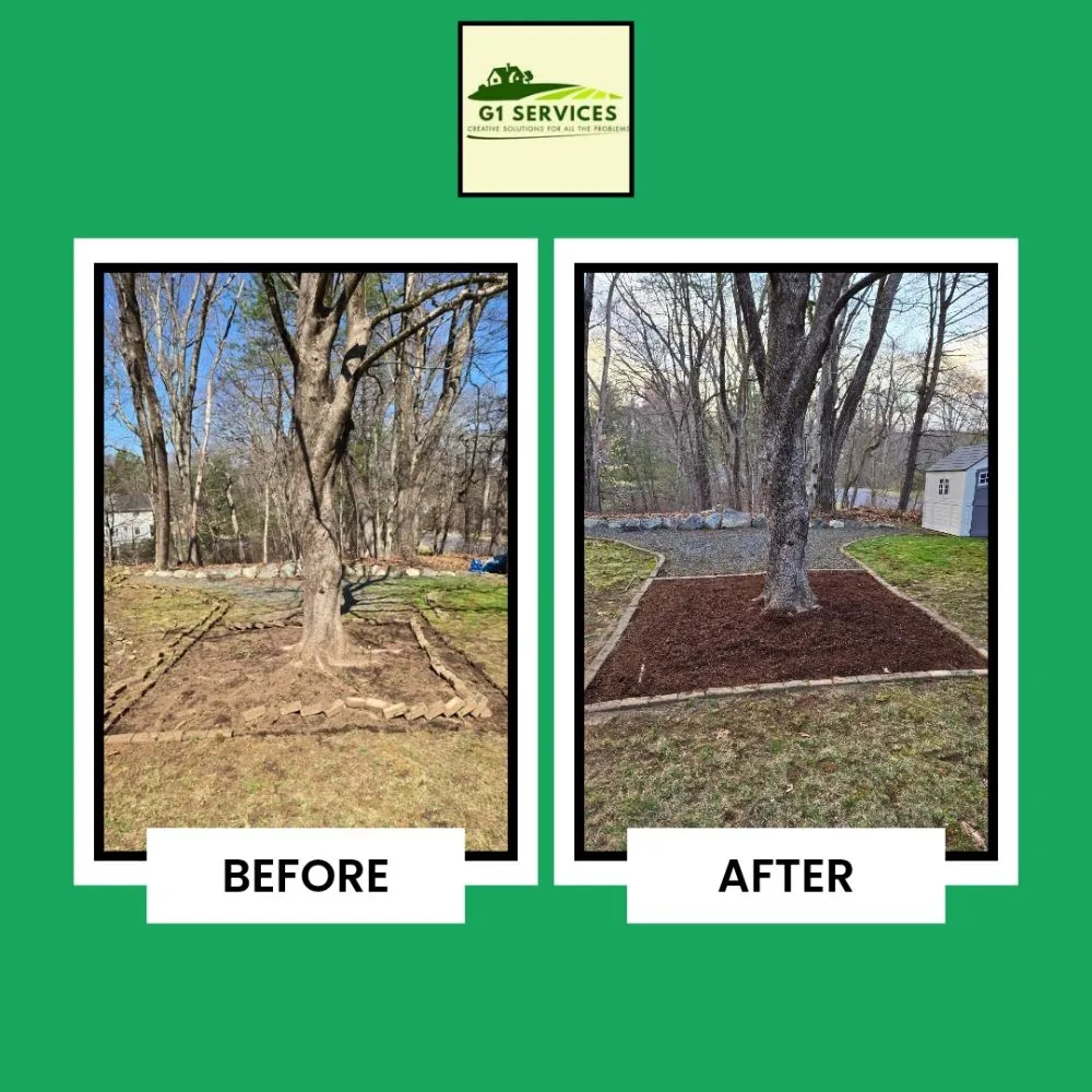 Expert residential landscaping for residential properties in Franklin, MA by G1 Services