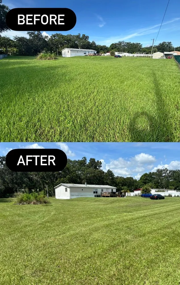 Professional lawn mowing service in Dover, FL - G2 Services